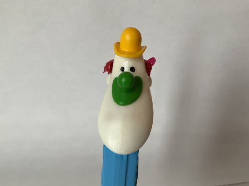 PEZ - Circus - Long Face Clown - Yellow/Green/Red