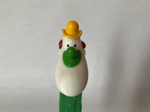 PEZ - Circus - Long Face Clown - Yellow/Green/Red