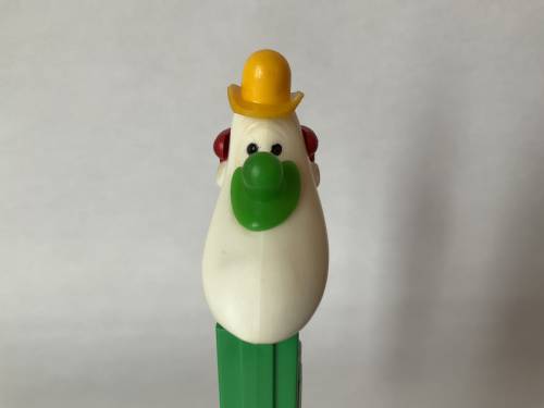 PEZ - Circus - Long Face Clown - Yellow/Green/Red