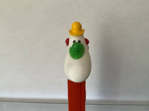 PEZ - Circus - Long Face Clown - Yellow/Green/Red