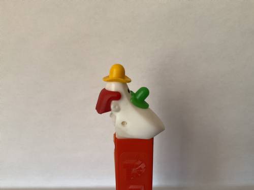 PEZ - Circus - Long Face Clown - Yellow/Green/Red