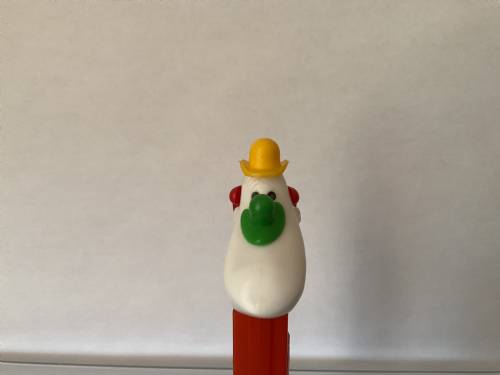 PEZ - Circus - Long Face Clown - Yellow/Green/Red