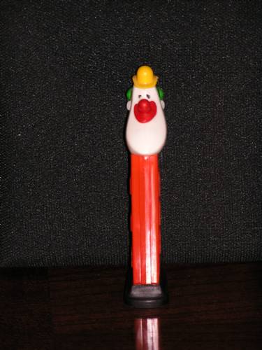PEZ - Circus - Long Face Clown - Yellow/Red/Green