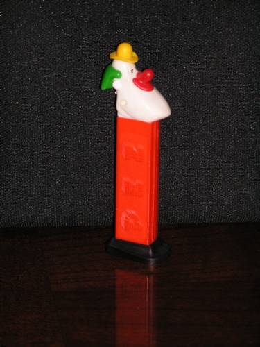 PEZ - Circus - Long Face Clown - Yellow/Red/Green