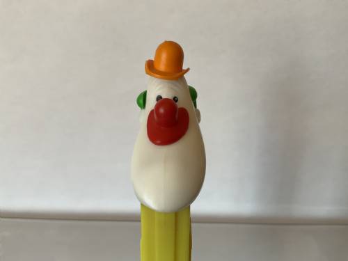 PEZ - Circus - Long Face Clown - Yellow/Red/Green