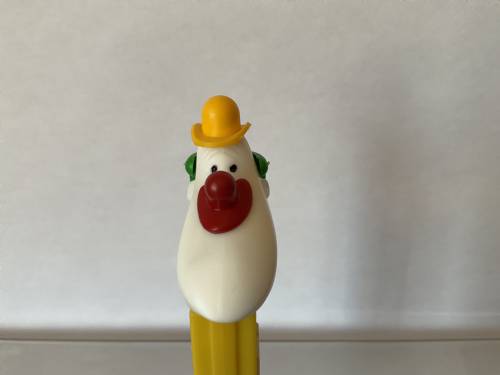 PEZ - Circus - Long Face Clown - Yellow/Red/Green