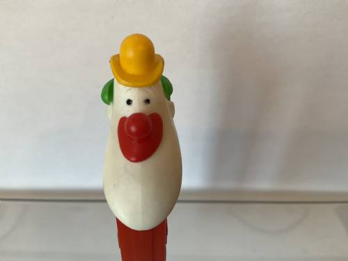 PEZ - Circus - Long Face Clown - Yellow/Red/Green