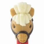 PEZ - Pony-Go-Round  Caramel/Off-White/Black/Black