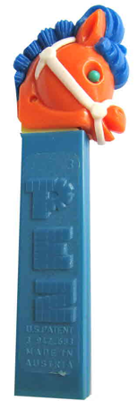 PEZ - Circus - Pony-Go-Round - Orange/Blue/White/Green
