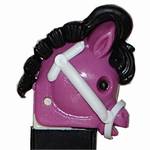 PEZ - Pony-Go-Round  Purple/Black/White/Black