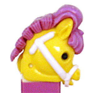 PEZ - Circus - Pony-Go-Round - Yellow/Purple/White/Black