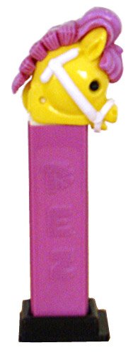 PEZ - Circus - Pony-Go-Round - Yellow/Purple/White/Black