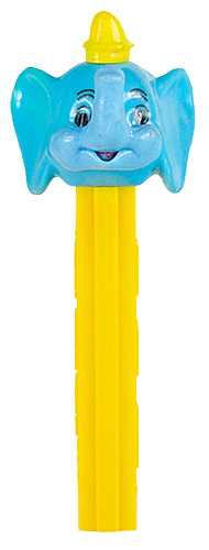 PEZ - Disney Classic - Dumbo - Blue Head, Yellow Hat - A