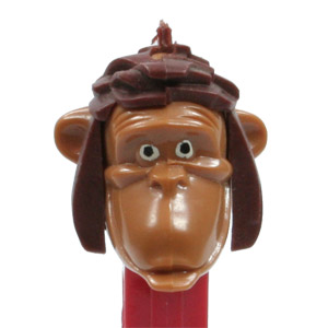 PEZ - Jungle Book - King Louie - Medium Brown Head, Brown Hair