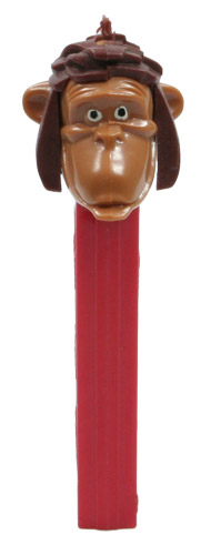 PEZ - Jungle Book - King Louie - Medium Brown Head, Brown Hair