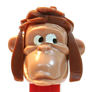 PEZ - Jungle Book - King Louie - Light Brown Head, Brown Hair