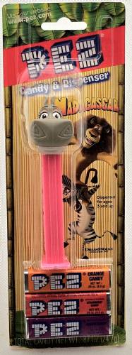 PEZ - Dreamworks Movies - Madagascar - Gloria - painted ears