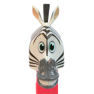 PEZ - Madagascar - Marty - Large Pupils, Dark Grey Snout, painted ears