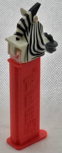 PEZ - Madagascar - Marty - Small Pupils, Dark Grey Snout, painted ears