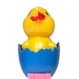 PEZ - Easter - Chick in Egg - Blue Eggshell - A