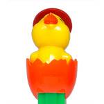 PEZ - Chick with Hat B Orange Eggshell