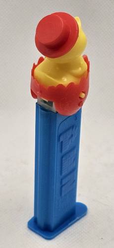 PEZ - Easter - Chick with Hat - Red Eggshell - D
