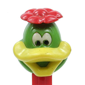 PEZ - Easter - Duck with Flower - Green/Red/Yellow