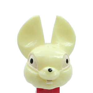PEZ - Easter - Fat Ear Bunny - Fat Ear Bunny - Ivory Head