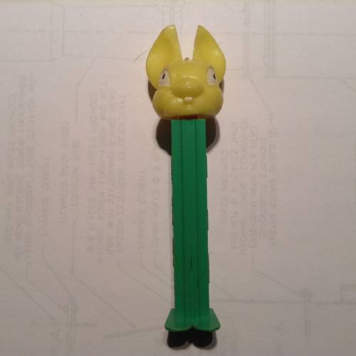 PEZ - Easter - Fat Ear Bunny - Fat Ear Bunny - Light Yellow Head