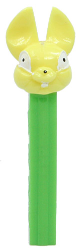 PEZ - Easter - Fat Ear Bunny - Fat Ear Bunny - Light Yellow Head