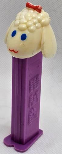 PEZ - Easter - Lamb - Off-White Head with Mouth - A