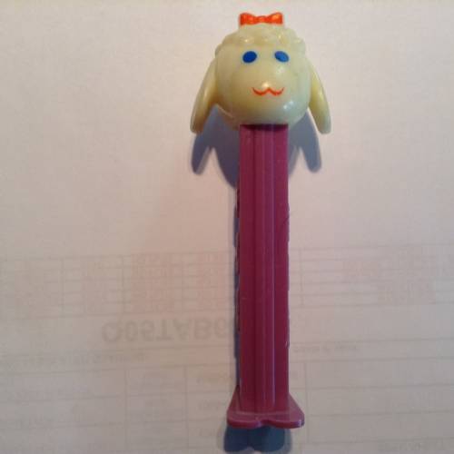 PEZ - Easter - Lamb - White Head with Mouth - A