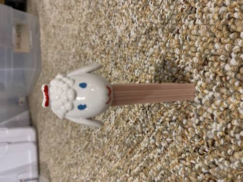 PEZ - Easter - Lamb - White Head with Mouth - A