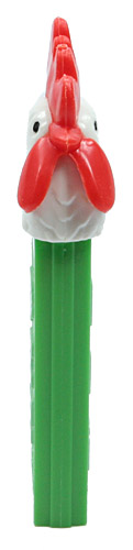 PEZ - Easter - Rooster - White Head, Red Comb