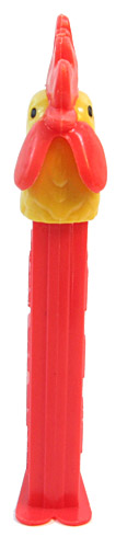 PEZ - Easter - Rooster - Yellow Head, Orange Comb