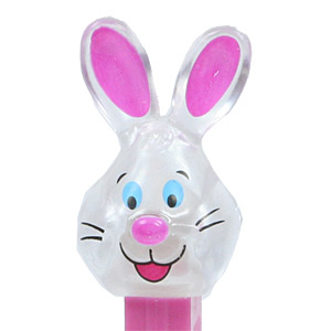 PEZ - Easter - Crystal Collection - Bunny - Clear Crystal Head - E