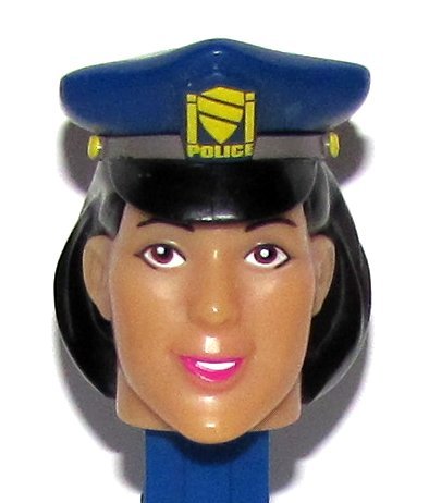 PEZ - Emergency Heroes - Penny the Policewoman - Brown Eyes