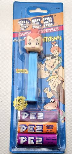 PEZ - Flintstones - Pebbles - Pointed Bangs, Pink Bone