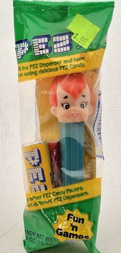 PEZ - Flintstones - Pebbles - Pointed Bangs, Pink Bone