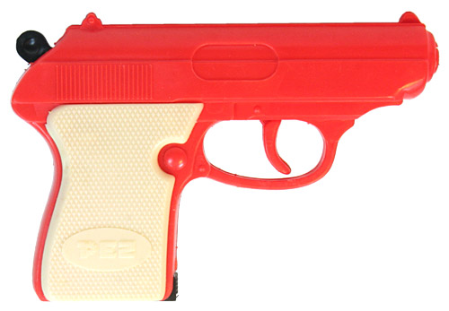 PEZ - Guns - Candy Shooter - Orange with White Grip