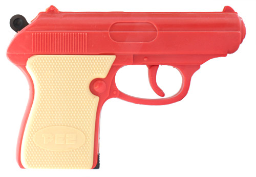 PEZ - Guns - Candy Shooter - Red with White Grip