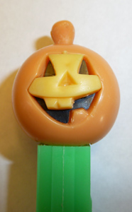 PEZ - Halloween - Pumpkin - Light Orange Face - A