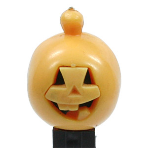 PEZ - Halloween - Pumpkin - Light Orange Face - A