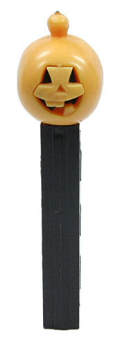 PEZ - Halloween - Pumpkin - Light Orange Face - A