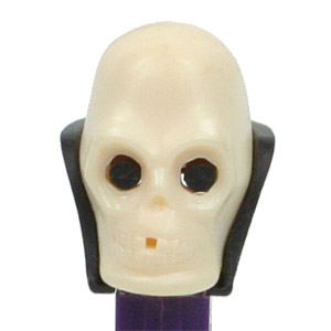 PEZ - Halloween - Skull - White Head - B