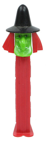 PEZ - Halloween - Witch - Green/Red/Black - C