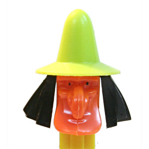 PEZ - Halloween - Witch - Yellow/Black/Orange - C