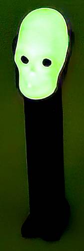 PEZ - Halloween - Glow-in-the-Dark - Skull - Glowing Head - B