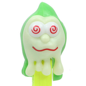 PEZ - Glow-in-the-Dark - Glowing Ghosts - Slimy Sid - Glowing