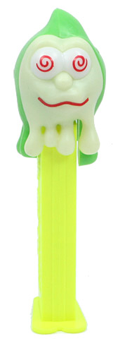 PEZ - Glow-in-the-Dark - Glowing Ghosts - Slimy Sid - Glowing